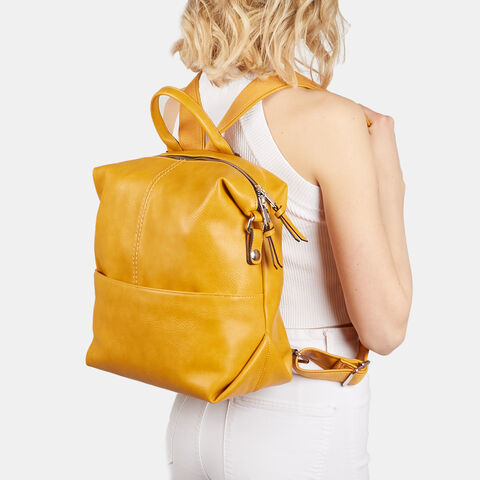 Mochila para mujer, Amarillo Mochila para mujer, Amarillo